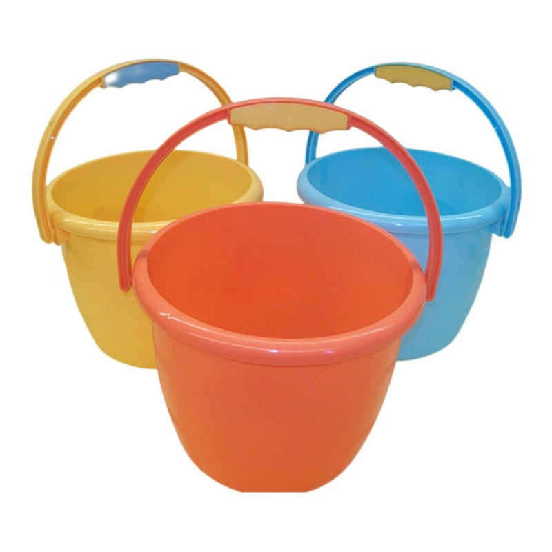 6 pack 6L kids water buckets assorted colours