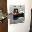 1 Pcs Kitchen Cupboard Door Cabinet Hinges Repair Plate Brackets Kit Fixing Screws - NuSea