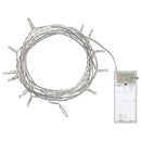 1 Set of 20 LED Plain Warm White Bulb Battery Powered String Lights Christmas Gift Home Wedding Party Bedroom Decoration Table Centrepiece - NuSea