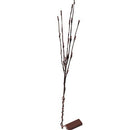 1 Set of 50cm H 20 LED Blue Frangipani Tree Branch Stem Fairy Light Wedding Event Party Function Table Vase Centrepiece Tropical Decoration - NuSea