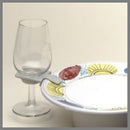 10 Pack Of 75mm White Wine Glass Dinner Lunch Plate Clip Holder - Stand Up Buffet Party - Promotion Merchandise Gift - NuSea