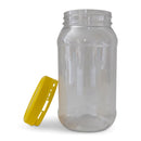 10x 1Kg Plastic Honey Jars + Lids - Round Clear Food Grade Packaging Containers - NuSea