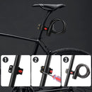 1.2m 2 Keys Bicycle Lock Bike Cable Locks Motorcycle Lock Mounting Bracket Scooter Lock - NuSea