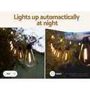 17m Solar Festoon Lights Outdoor LED String Light Christmas Party Decor - NuSea