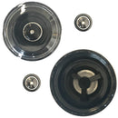 1x 180ml Glass Salt or Pepper Grinder 18cm - Adjustable Ceramic Core Tall Mill - NuSea