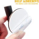 2 Pcs Wall Mount Self Adhesive Bathroom Towel Hooks Holder Cloth Hanger Hook Door Hanger Black - NuSea