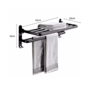 Wall Mount Foldable AluminumTowel Rack