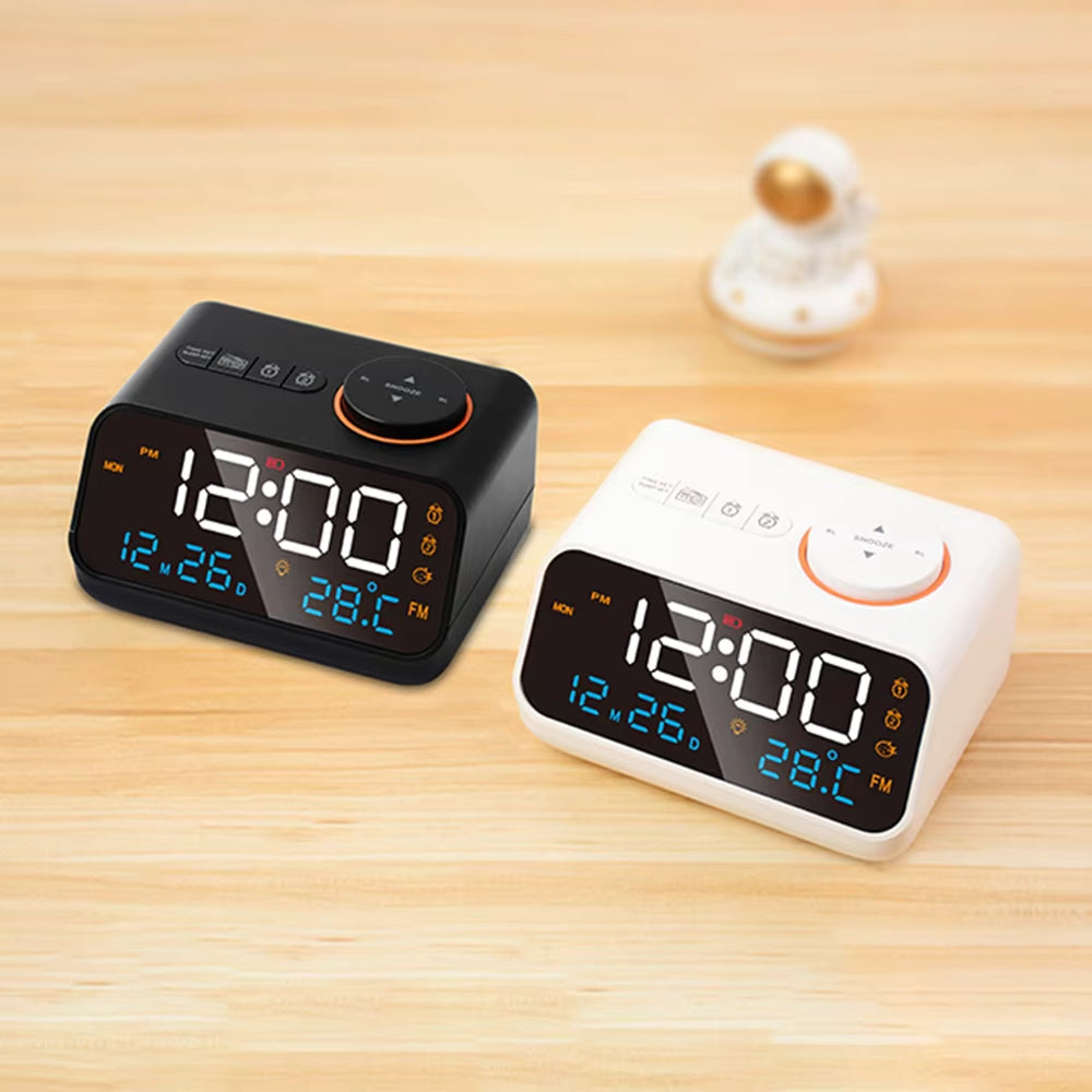 Digital Alarm Clock with FM Radio and Temperature