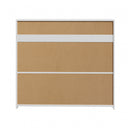 White High Gloss Buffet Sideboard with LED RGB Lights and 2 Doors