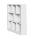 White Bookshelf Display Shelves Storage Organizer Unit