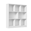 White Bookshelf Display Shelves Storage Organizer Unit