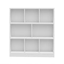 White Bookshelf Display Shelves Storage Organizer Unit