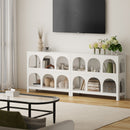 White Display Shelf Storage Stand Bookshelf