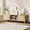 160cm Natural Wooden TV Cabinet Entertainment Unit Stand