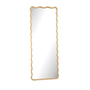 Wooden Wavy Full Length Floor Mirror