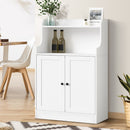 White Buffet Sideboard Cupboard with 2 Doors Hallway Table
