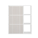 White Shoe Rack Storage Cabinet with Display Shelves