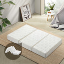 White 3-Fold Foldable Foam Mattress