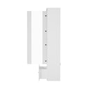 White High Gloss Buffet Sideboard with LED and Glass Door