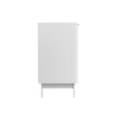 White Buffet Sideboard Storage Cabinet with 4 Doors Cupboard