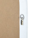 White Wooden Arched Window Wall Mirror