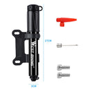 100Psi Mini Bike Pump Aluminum Alloy Bicycle Hand Air Pump