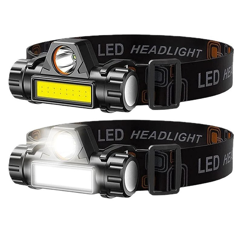 Rechargeable COB LED Strong Magnetic Powerful Headlight Super Bright Head Torch