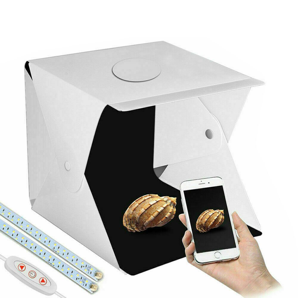 40CM Light Foldable Photo Studio Portable Mini Photography Box Led Kit Tent Cube - USB Plugged - in - NuSea