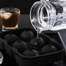 6 Large Sphere Shape Cocktail Ice Molds Quick Release Ice Ball Maker - NuSea