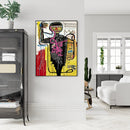 70cmx100cm Versus Medici Black Frame Canvas Wall Art - NuSea