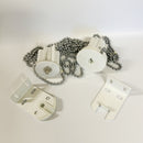 Roller Blinds Part Drive set- 38mm & 30mm Clutch Sidewinder and metal Brackets