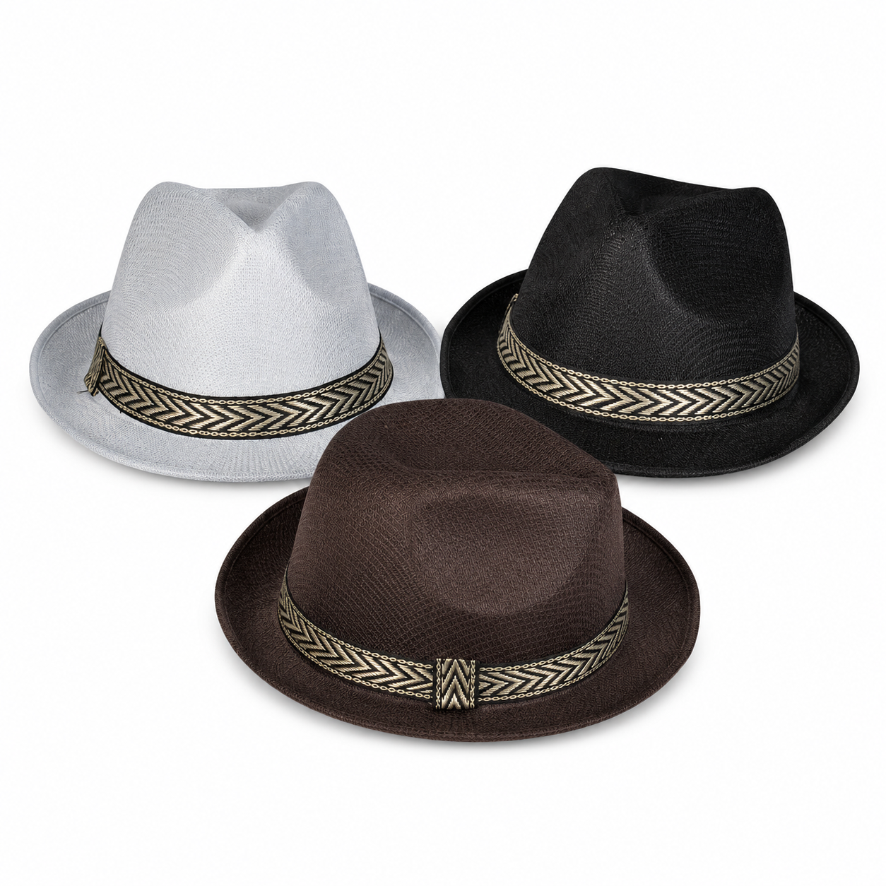 Classic Trilby Party Hat β Lightweight Adult Costume Hat in Assorted Colours