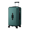 Wanderlite 28" Trunk Luggage Suitcase Travel 5 Wheels Type-C Port TSA Green
