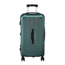 Wanderlite 28" Trunk Luggage Suitcase Travel 5 Wheels Type-C Port TSA Green