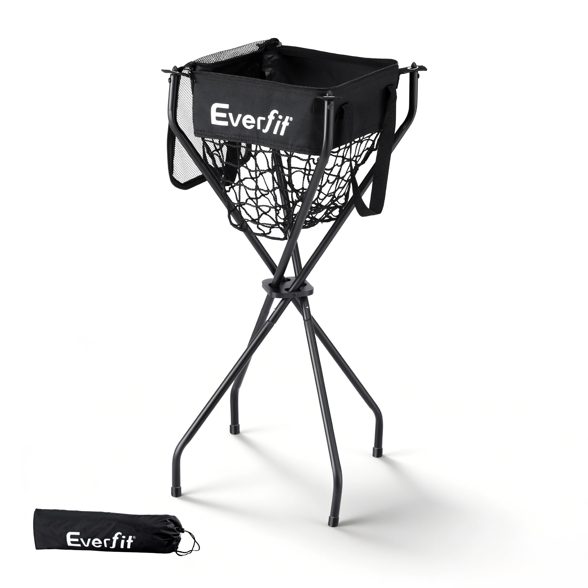 Everfit Portable Ball Cart Foldable Pickleball Tennis Baseball Softball