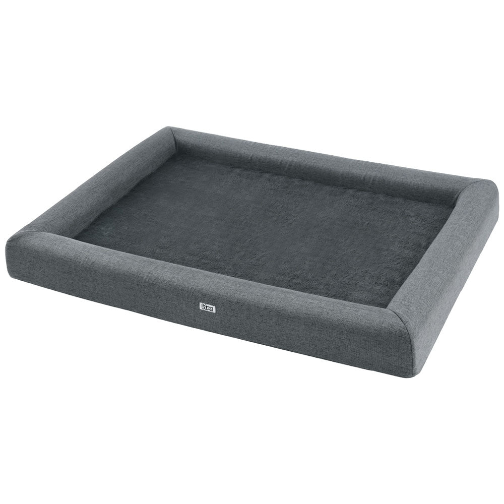 i.Pet Bed Dog Cat Extra Large Calming Soft Sofa Cushion Egg Crate Washable Grey