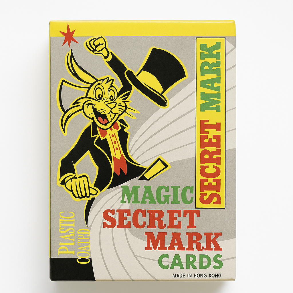 Magic Secret Marked Playing Cards β Plastic Coated, EasyβRead Marking System, Poker Size, Made in Hong Kong β Ideal for Magic Tricks & Card Illusions