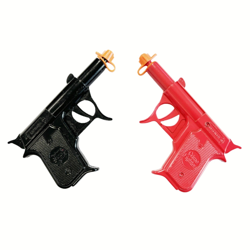 2 PCs DIE-CAST METAL SPUD GUN 3 IN 1, SHOT POTATO PELLETS WATER CAPS BLACK + RED