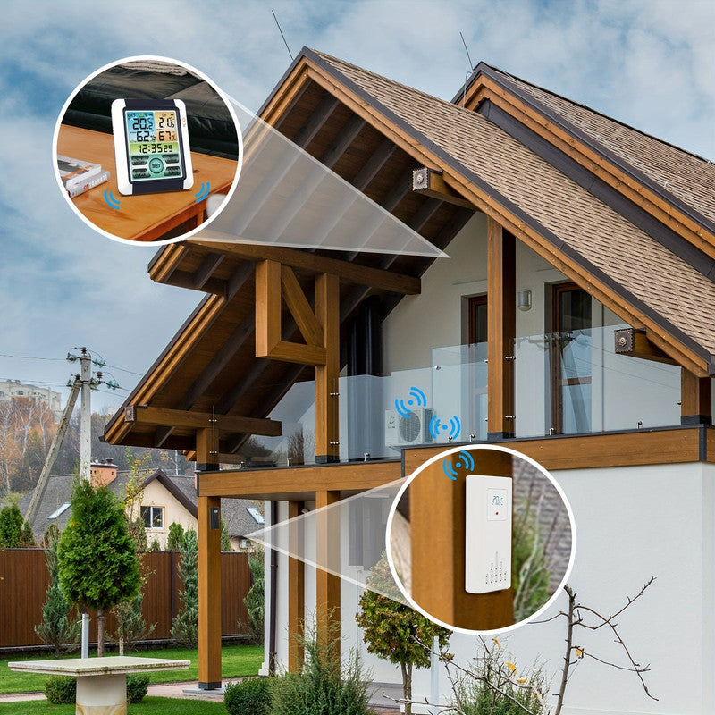 Wireless Weather Station Digital Thermometer with Sensor
