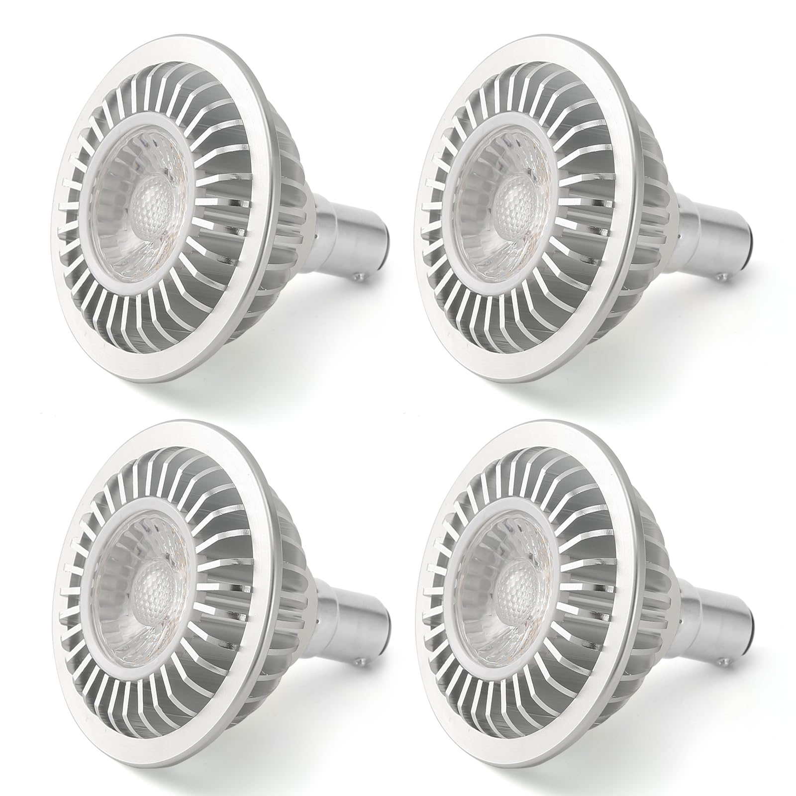 AR70 LED Light Bulb BA15D B15 Base, AC/DC12V Input, 7W 500lm for Home Household Commercial Lighting, 50W Halogen Lamp Replacement(Natural White,4 Pack)