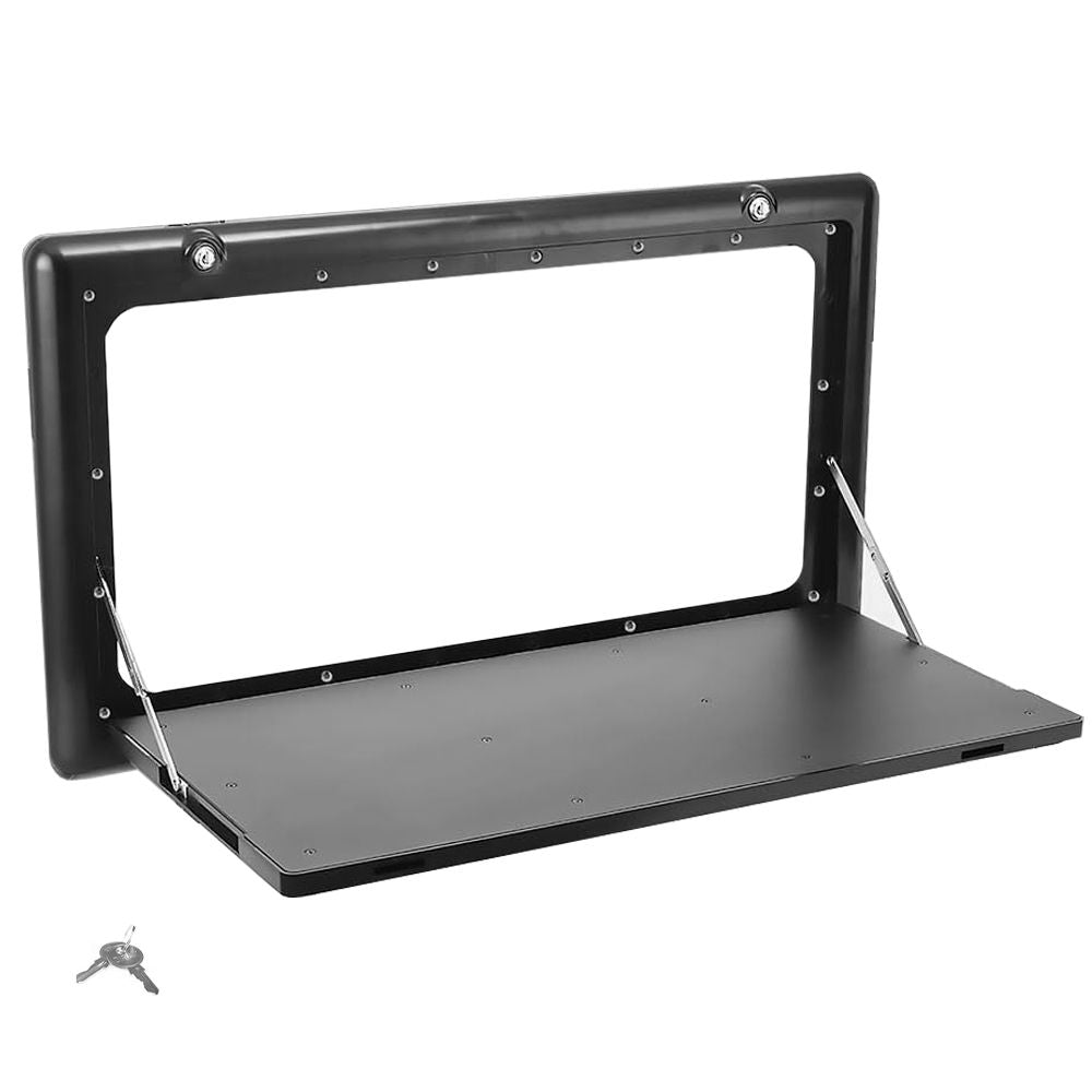 Folding Caravan Table β Lockable Space-Saving Portable Table for Camper, Motorhome & RV, 25kg Capacity, Black