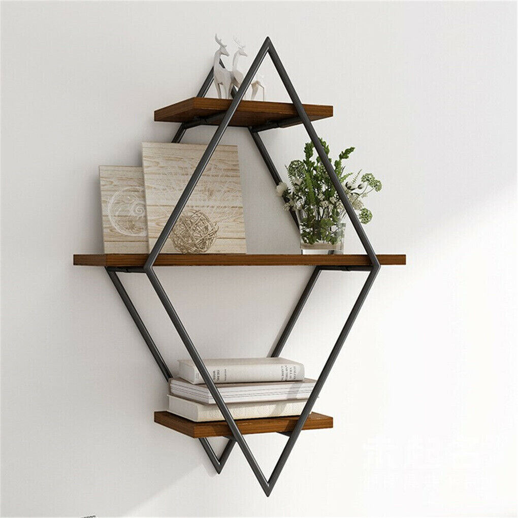 Vintage Rustic Wooden Floating Shelves