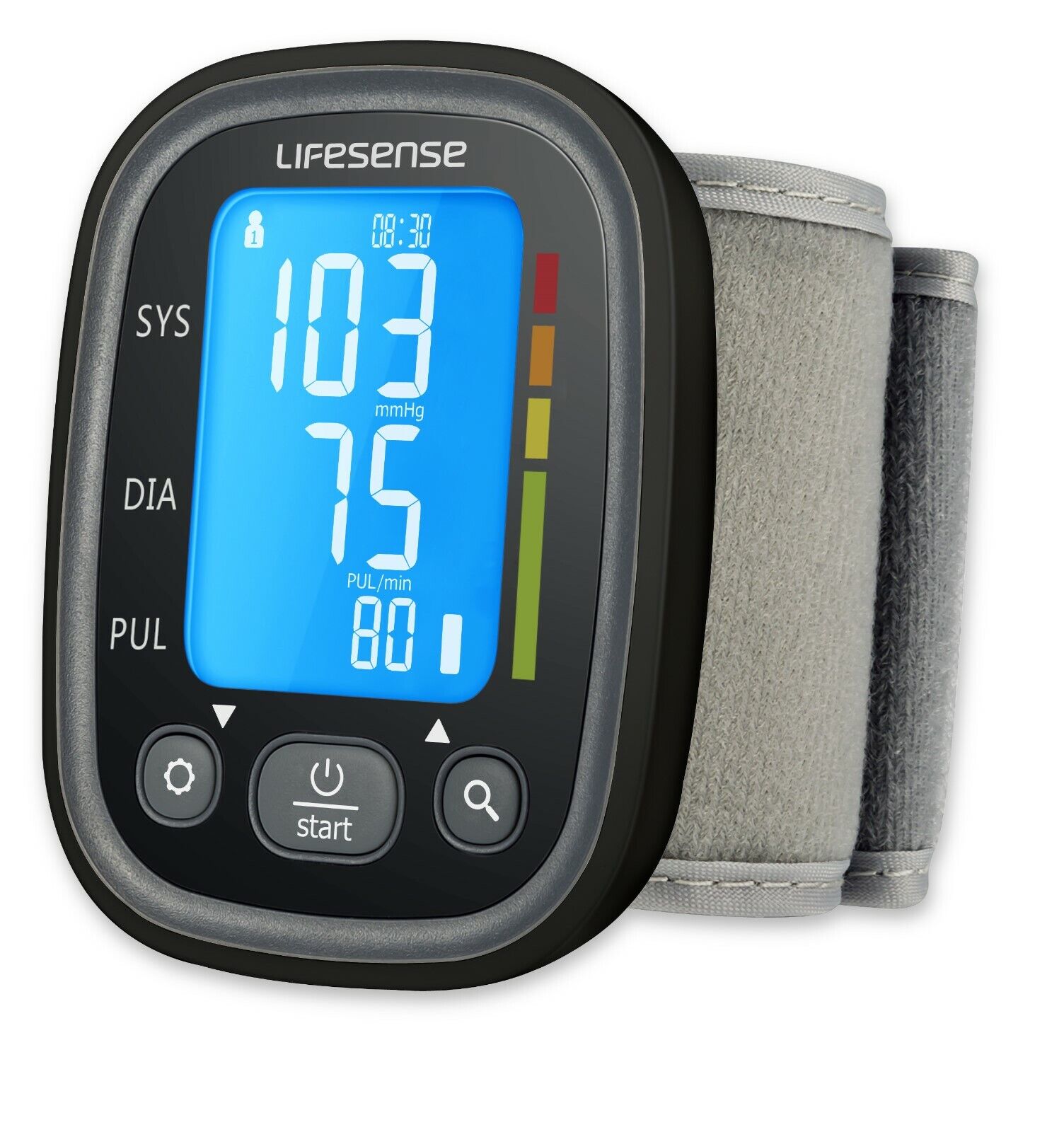 Automatic Digital Wrist Blood Pressure Monitor Black