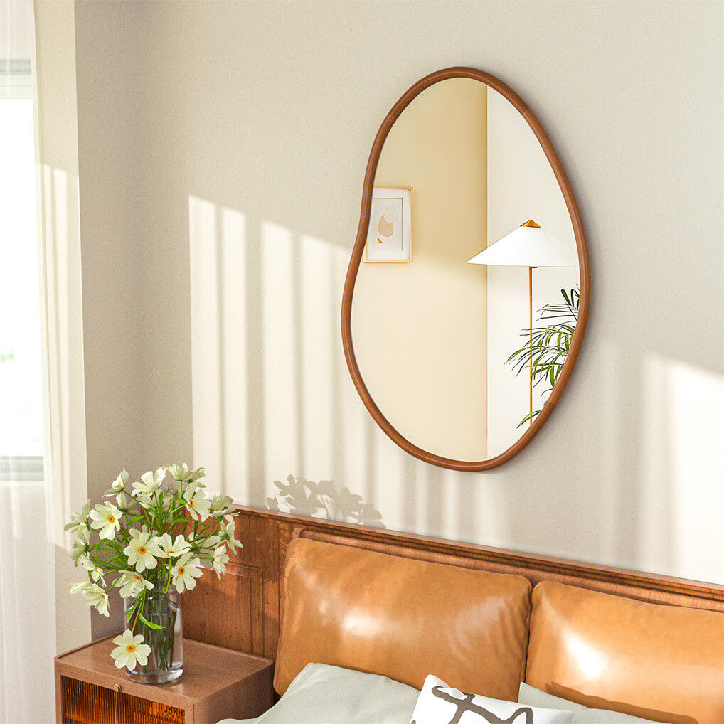 Large Art Deco Asymmetrical Wall Mirror 74.3x110cm