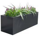 Metal Designer Planter Box 900 x 300 x 300mm Charcoal