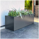 Metal Designer Planter Box 900 x 300 x 300mm Charcoal