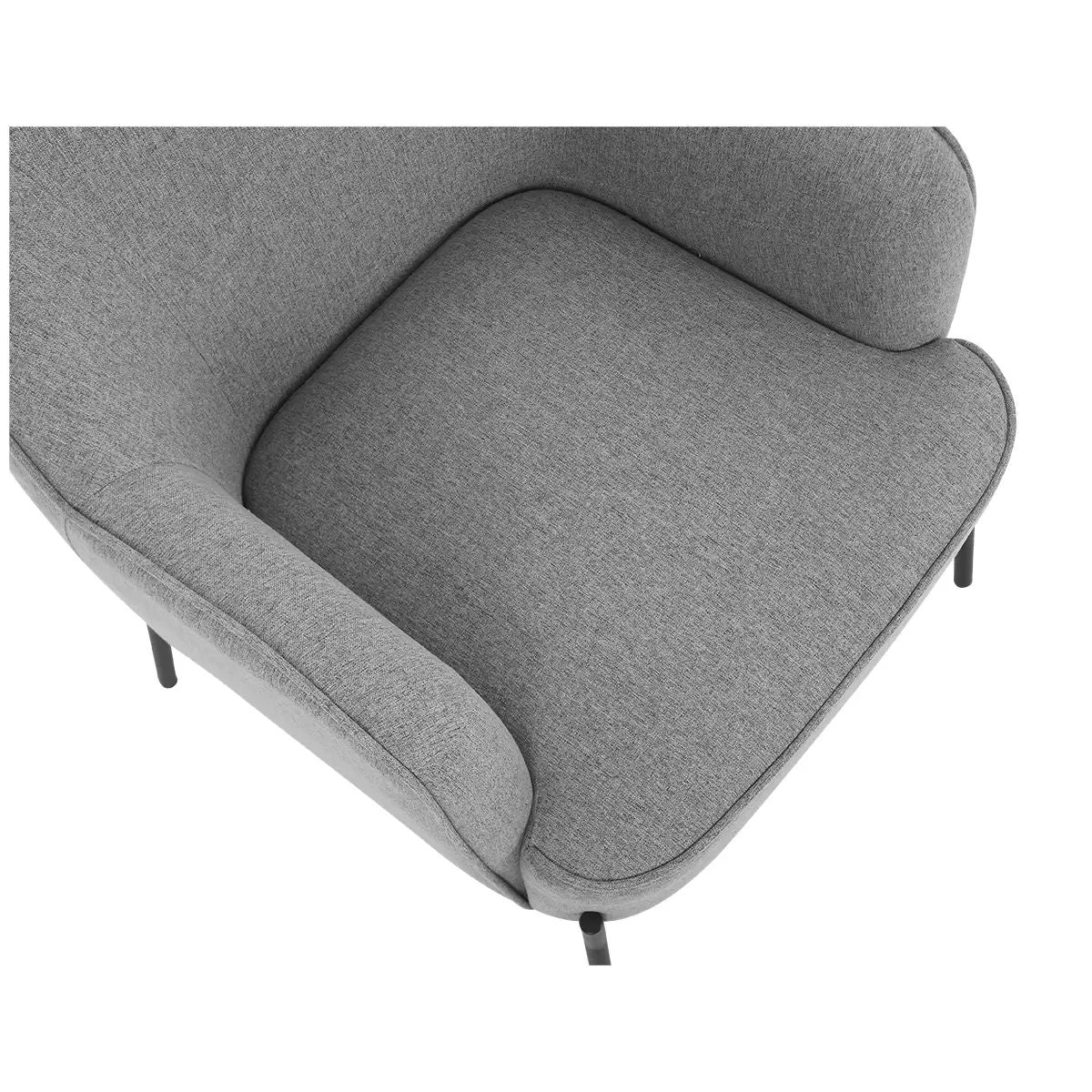 Hugo upholstered armchair light grey