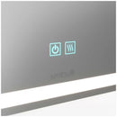 Aurea integrated led plug in wall mirror