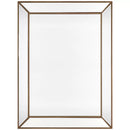 Zeta wall mirror large antique gold