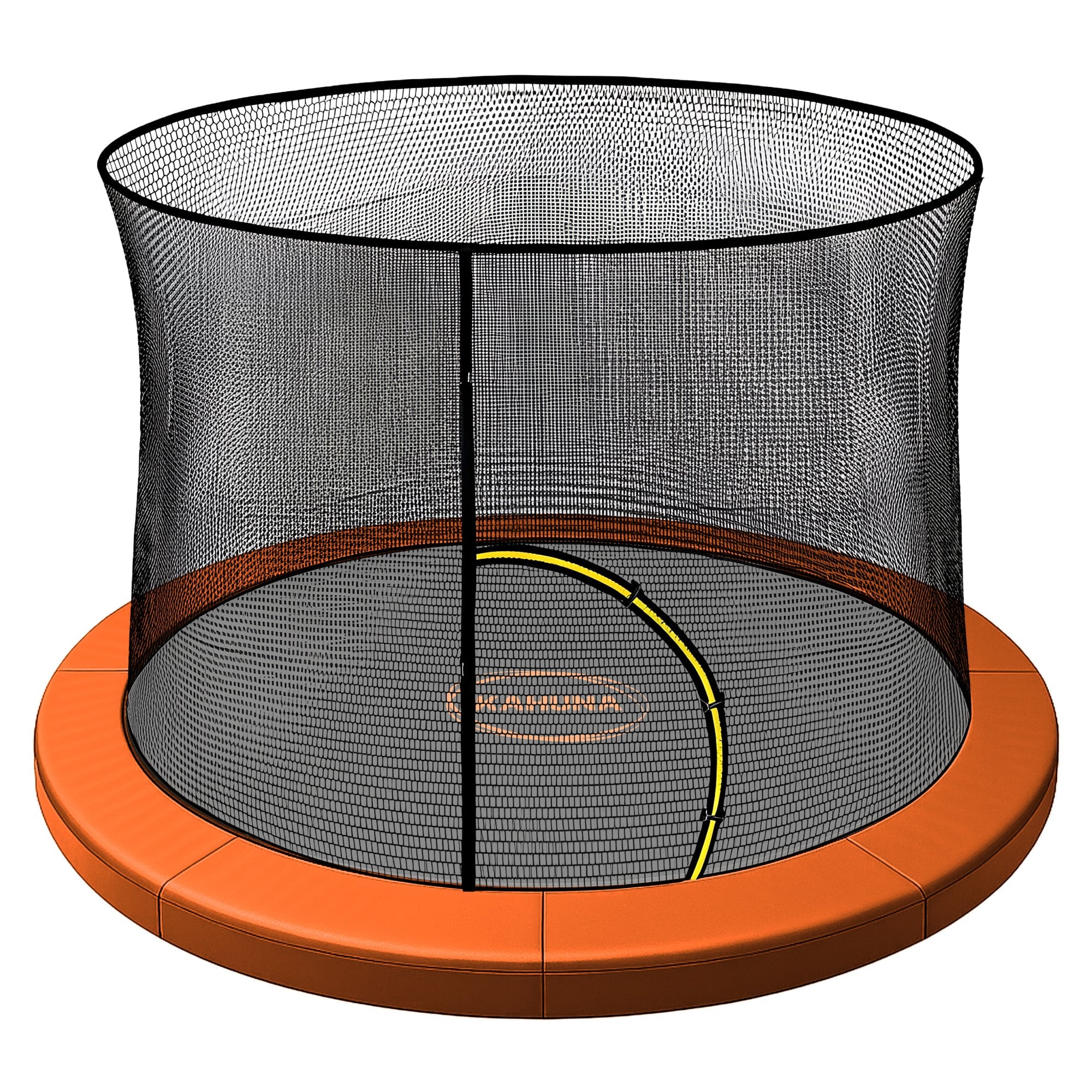 Kahuna 8ft Trampoline Pad and Net - Orange